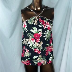Tommy Bahama Lily Cat Halter Ring Tankini - Small - New